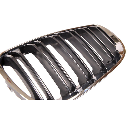BMW E92 E93 06-10 & M3 CHROME BLACK FRONT GRILLES GRILLS DOUBLE SPOKE UK