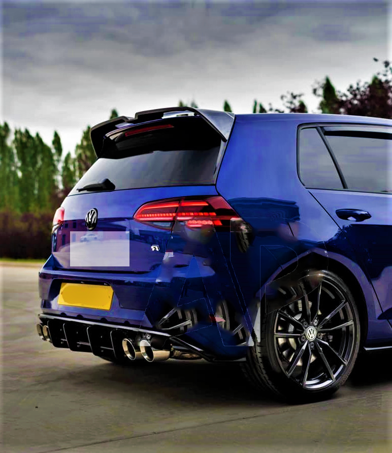 VW Golf R GTD GTI Carbon Fibre Boot Spoiler MK7-MK7.5