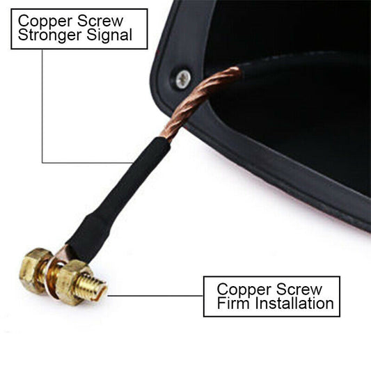 Universal Grey Shark Fin Style Car Roof Radio AM/FM Signal Aerial Antenna Part