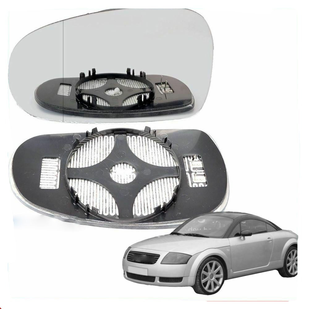 Left passenger Wide Angle side wing mirror glass for Audi TT 99-06 heated