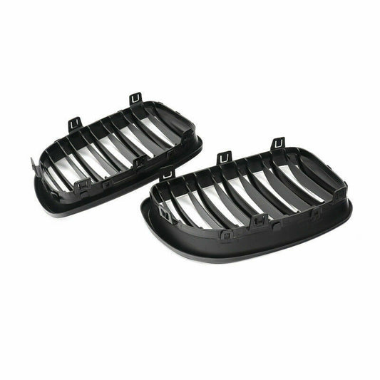 Kidney Grill Grille Gloss Black For 2008-2013 BMW 1 Series E81 E82 E87 E88 UK