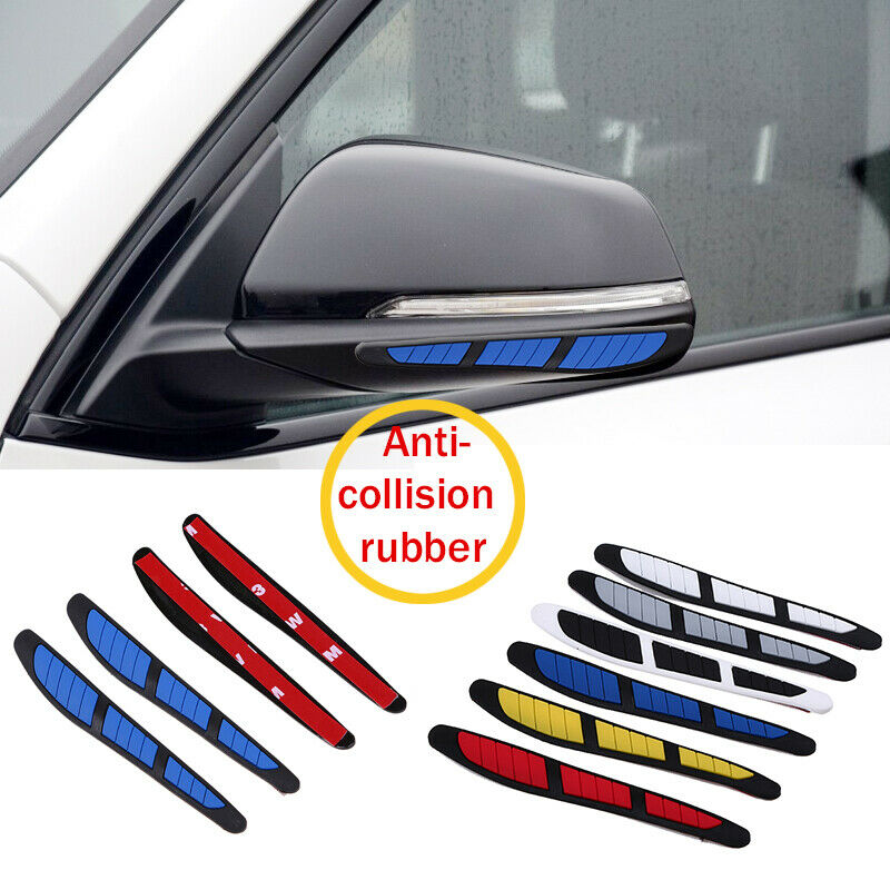 4x Universal Car Door Edge Scratch Anti-collision Protector Guard Strip Blue AE