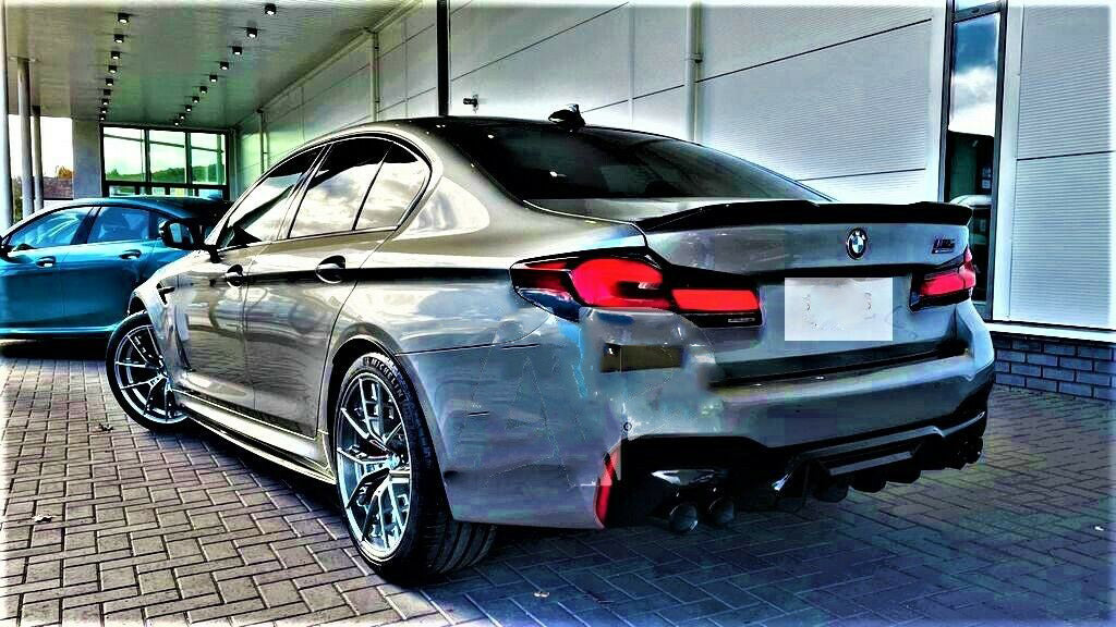 BMW CS Style 5 Series M5 G30 F90 Carbon Fibre M Sport Boot Lip Spoiler 2016+