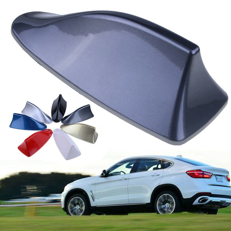 1x Grey Car Roof Shark Fin Body Aerial Dummy Antenna Decorative Cover Trim