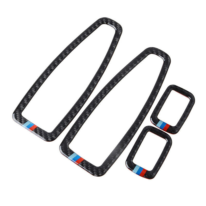Real Carbon Fiber Window Switch Interior Trim For BMW 1 2 3 4 Series F30 F34