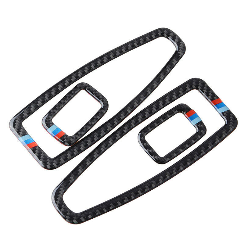 Real Carbon Fiber Window Switch Interior Trim For BMW 1 2 3 4 Series F30 F34