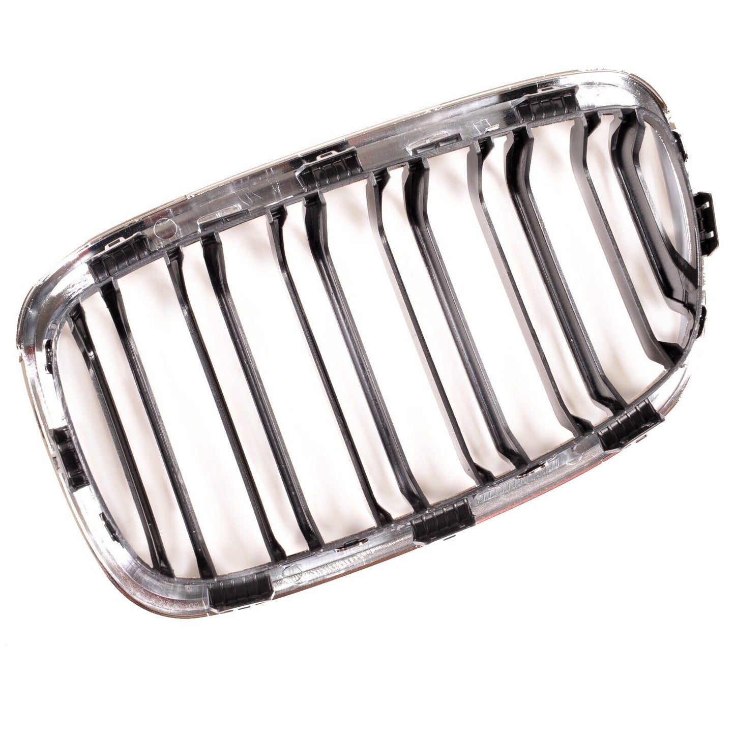 BMW F20 F21 11 - 15 CHROME GLOSS BLACK KIDNEY GRILLES GRLLS DOUBLE TWIN SPOKE