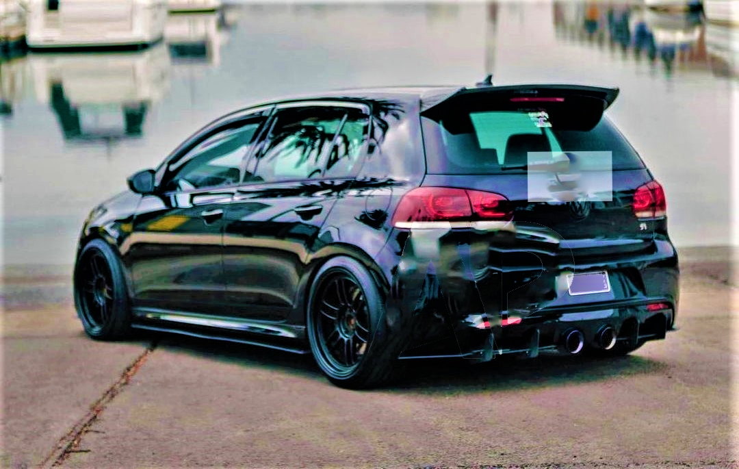 VW Golf MK6 GTD GTI R20 Carbon Fibre Boot Spoiler 2008-13