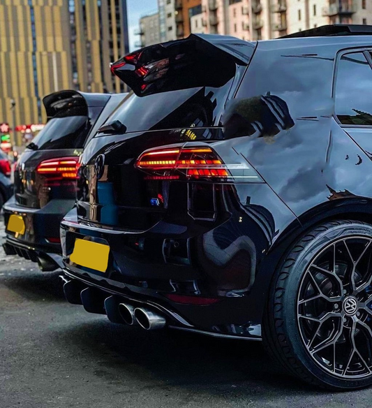 VW Golf R GTI GTD Gloss Black Boot Spoiler MK7 MK7.5