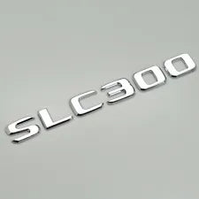 For Mercedes Benz SLC300 Chrome Silver Rear Boot Trunk Letter Number Badge Emblem