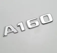 For Mercedes Benz A160 Chrome Silver Rear Boot Trunk Letter Number Badge Emblem