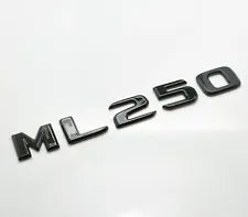 For Mercedes Benz ML250 Gloss Black Rear Boot Trunk Letter Number Badge Emblem