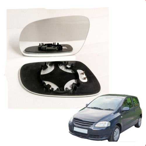 For VW Fox Left passenger side wing mirror glass 2003-2011 heated