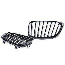 BMW 2 series F22 F23 gloss black performance front kidney grilles grills pair