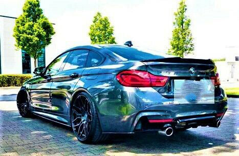 BMW M Sport 4 Series Gran Coupe F36 Gloss Black M4 Rear Boot Spoiler 2013-2020