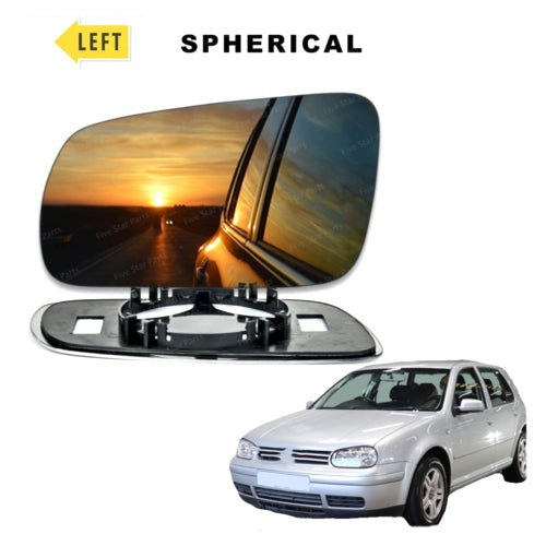 Left Passenger side Wing mirror glass for VW Golf 4 1996-04