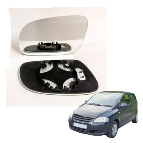 For VW Fox Right Driver side wing mirror glass 2003-2011 heated