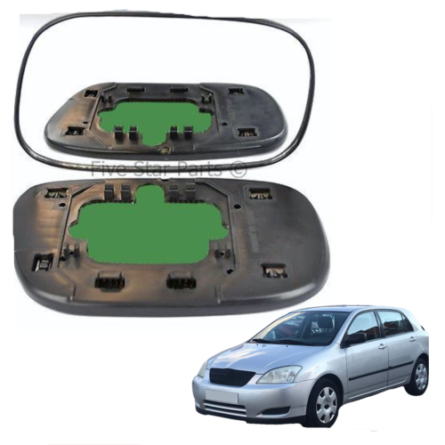 Right Driver side Convex Wing door mirror glass for Toyota Corolla 2001-2004