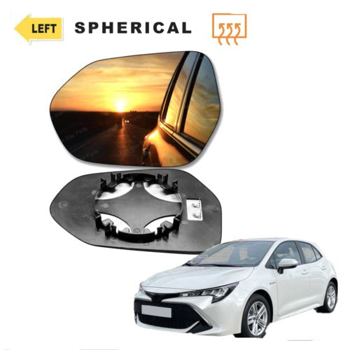For Toyota Corolla Left passenger side wing mirror glass 2019-2022 heated