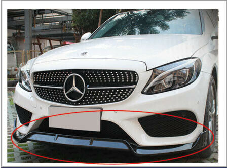 MERCEDES C CLASS W205 SPORT LOOK FRONT SPLITTER LIP CARBON LOOK 2019+ OEM FIT