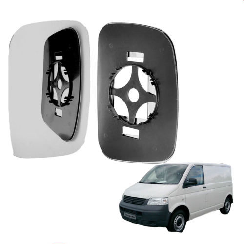 Left Passenger side Wing mirror glass for VW Transporter Caravelle T5 2003-09