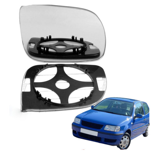 Right Driver side wing mirror glass for VW Polo 2000-2002 (14.5cm)