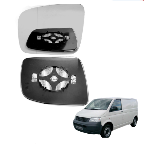 Left side Wide Angle wing mirror glass for VW Transporter T5 LHD 03-09 heated
