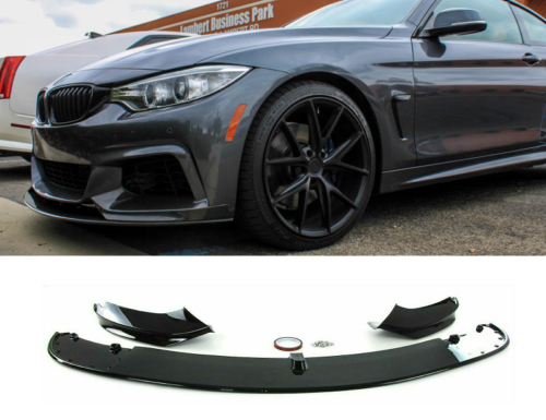 BMW F32 F33 F36 M performance Gloss Black front splitter spoiler lip valence UK