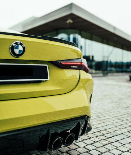 BMW 4 SERIES G22 G82 M4 BOOT SPOILER TRUNK LIP CARBON LOOK 2020 ONWARDS