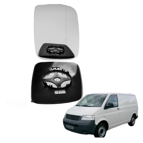 Right Wide Angle side wing mirror glass for VW Transporter T5 LHD 03-09 heated