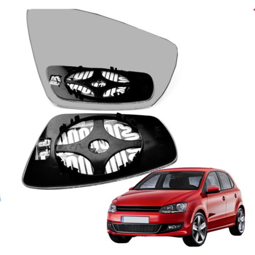 Right Driver side Wide Angle mirror glass for Volkswagen Polo 2009-2017 heated