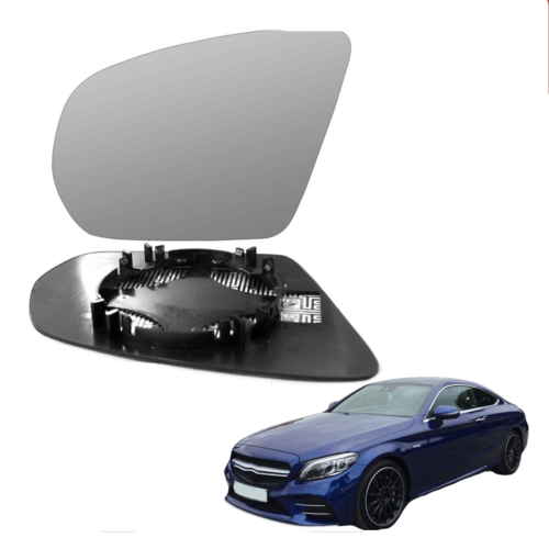 Mercedes C-Class Left Passenger wing mirror glass 2014-2021 door side Heated