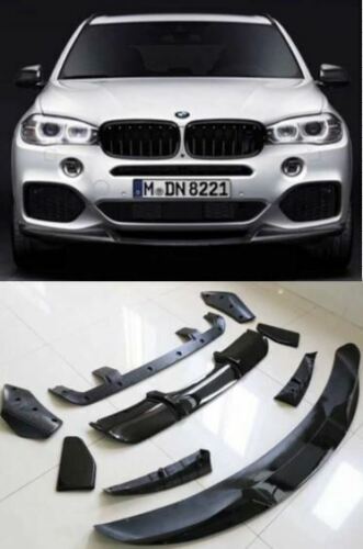 BMW X5 F15 M PERFORMANCE CARBON FIBER LOOK BODY KIT SPLITTER SPOILER DIFFUSER