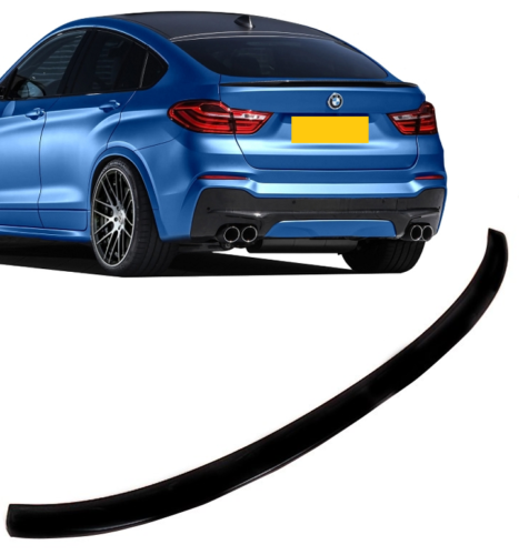 BMW X4 F26 M performance boot trunk lip spoiler wing matte black UK