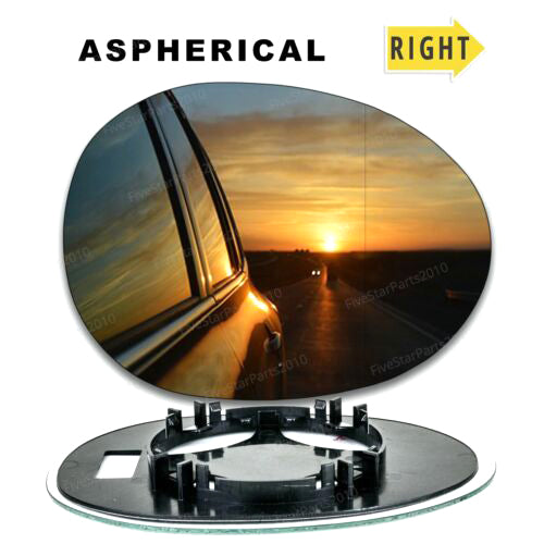 Right Driver side Wide Angle wing mirror glass for Toyota Aygo 2005-2014