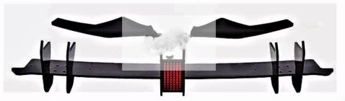 VW Golf GTI MK8 Rear Blade Diffuser & Side Splitters With F1 Lamp Spoiler Body Kit