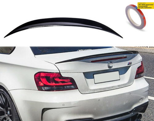 BMW 1 series E82 M performance style carbon fibre look boot trunk rear spoiler