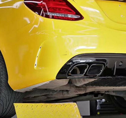MERCEDES C CLASS W205 SALOON ESTATE AMG C63 STYLE REAR DIFFUSER FACELIFT 2019+