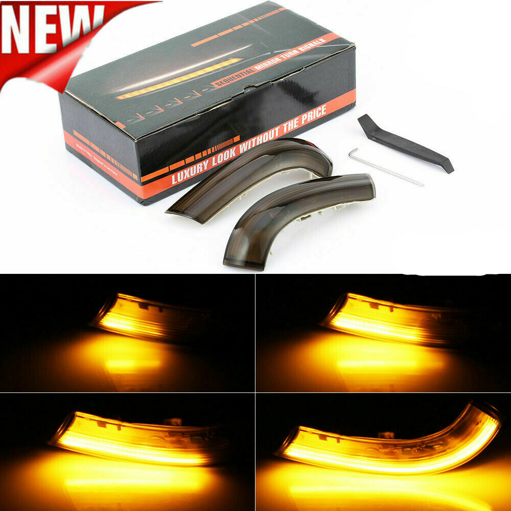VW Golf Mk5 / Mk6 Plus 2005-2013 Dynamic LED Turn Signal Light Mirror Badge Indicator Sequential x2 ( Pair )