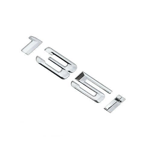 BMW 135i Badge Emblem Letter 1 Series Rear Boot Lid Trunk Chrome Silver