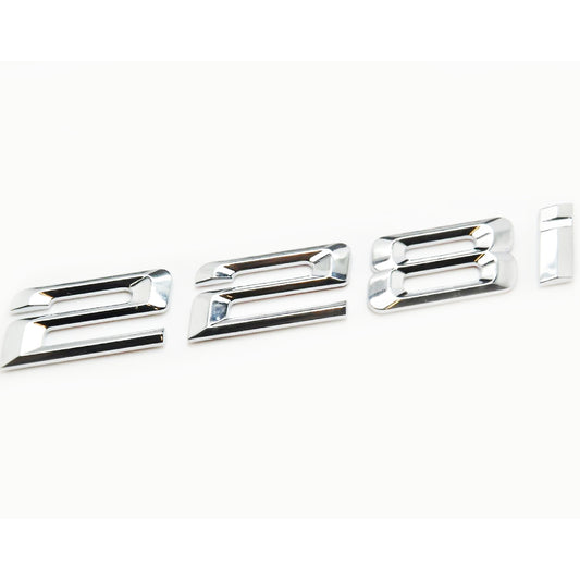 BMW 2 Series 228i Rear Chrome Silver Letter Number Badge Emblem for Boot Lid Trunk