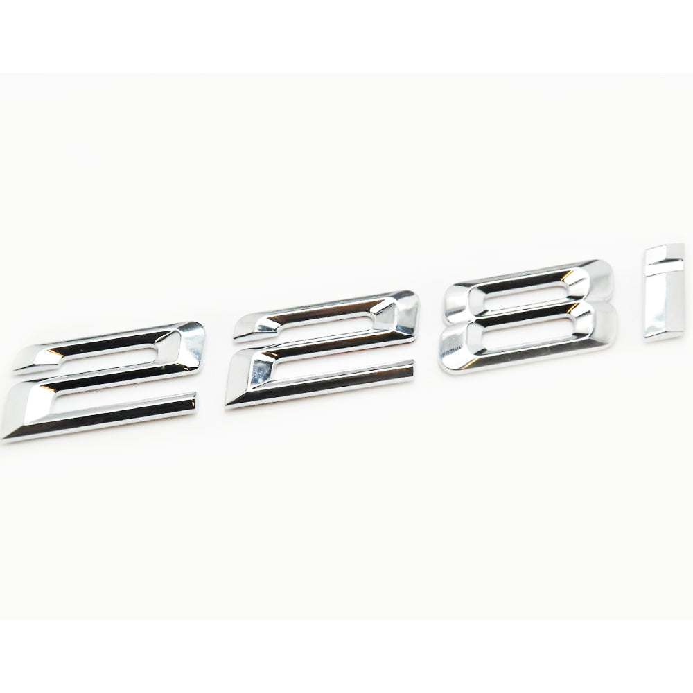 BMW 228i Badge Emblem Letter 2 Series Rear Boot Lid Trunk Chrome Silver
