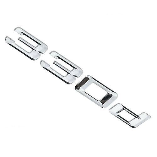 BMW 3 Series 330d Rear Chrome Silver Letter Number Badge Emblem for Boot Lid Trunk