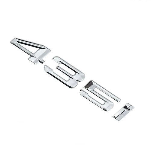 BMW 4 Series 435i Rear Chrome Silver Letter Number Badge Emblem for Boot Lid Trunk