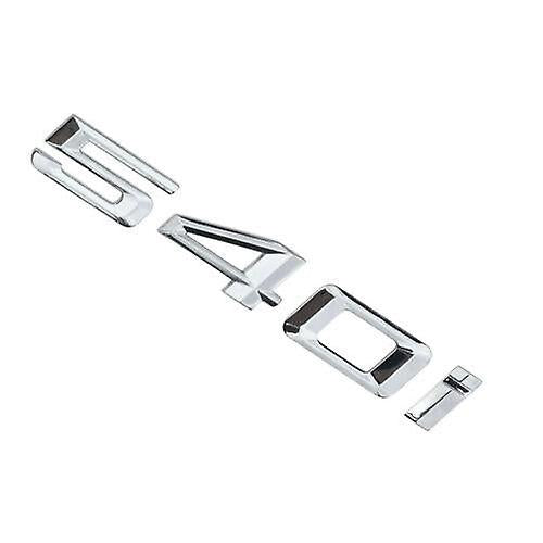 BMW 5 Series 540i Rear Chrome Silver Letter Number Badge Emblem for Boot Lid Trunk