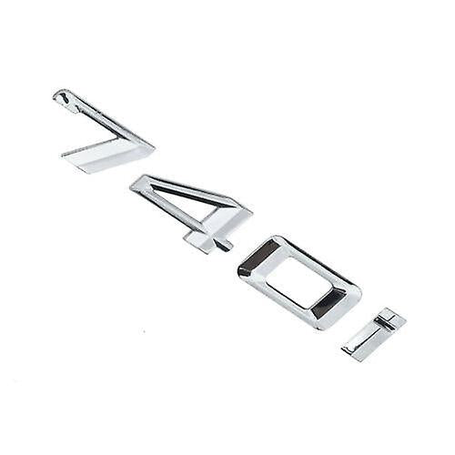 BMW 7 Series 740i Rear Chrome Silver Letter Number Badge Emblem for Boot Lid Trunk