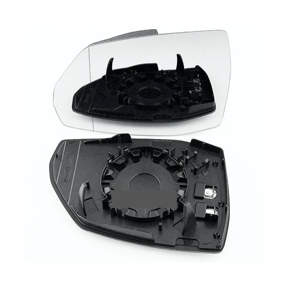 for Q5 2017 to 2021 Wing Mirror Glass With Heated Base LEFT HAND UK Passenger Side Door