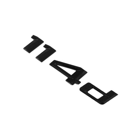 BMW 114d Badge Emblem Letter 1 Series Rear Boot Lid Trunk Gloss Black