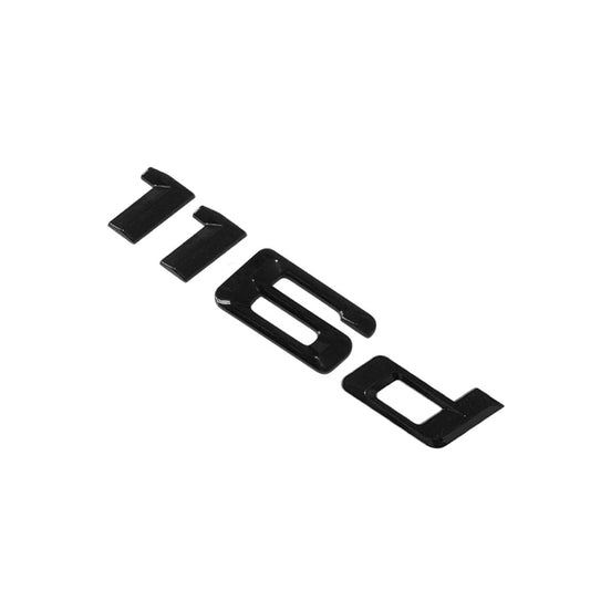 BMW 1 Series 116d Rear Gloss Black Letter Number Badge Emblem for Boot Lid Trunk