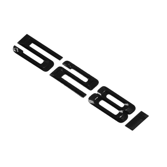 BMW 5 Series 528i Rear Gloss Black Letter Number Badge Emblem for Boot Lid Trunk